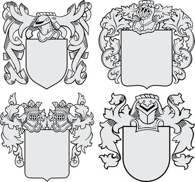set of aristocratic emblems No6