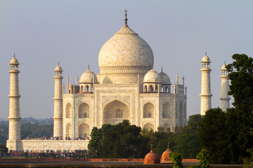 Fototapeta na wymiar View of Taj Mahal, Agra, Uttar Pradesh, India