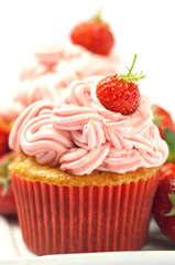 Strawberry cupcakes - Cupcakes alla fragola