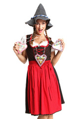 Frau im Dirndl