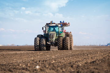 Tractor in the field sow © zorandim75