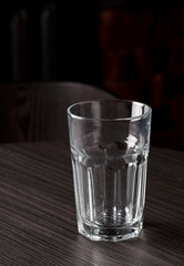 Empty drinking glass
