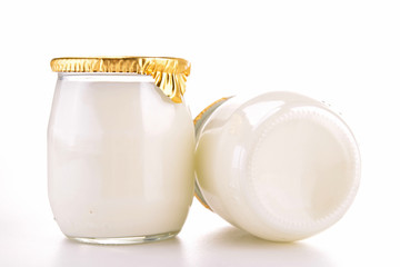 isolated yogurt