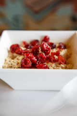 Oatmeal with Dried Cranberries