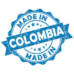 made in colombia stamp