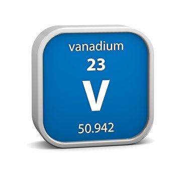Vanadium Material Sign