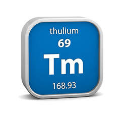 Thulium material sign