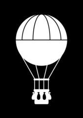 Hot air balloon icon