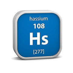 Hassium material sign