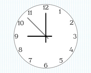 Simple clock face graphic