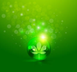 Eco green abstract background