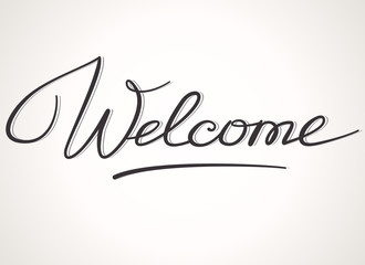 Welcome lettering