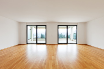 interior modern empty flat, apartment