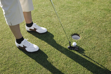 Obraz premium Sport: Golfing serie on court