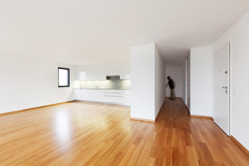 interior modern empty flat, apartment