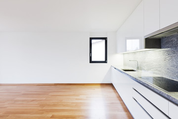 interior modern empty kitchen