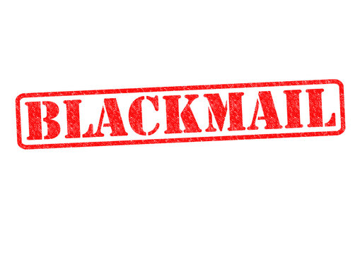 BLACKMAIL Rubber Stamp