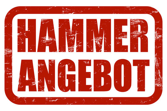 Grunge Stempel rot HAMMERANGEBOT