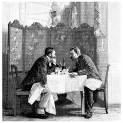 2 Mężczyźni: Rozmowa - koniec XIX wieku - 51517748