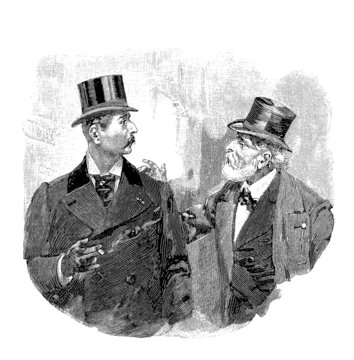2 Gentlemen -  end 19th century