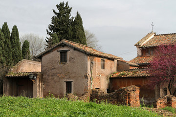 Maison et chapelle sur le mont Palatin