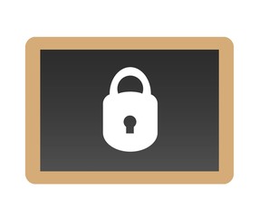 Cadenas dans une ardoise