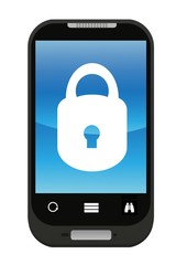 Cadenas dans un téléphone mobile