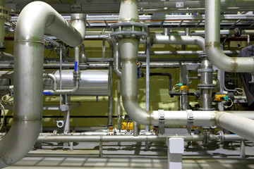Factory equipment. Pipeline of a high pressure.