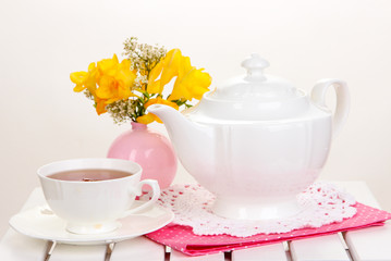 Beautiful set with tea
