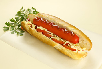 Hot Dog With Cheese