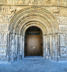 Fototapeta na wymiar Ripoll monastery original facade