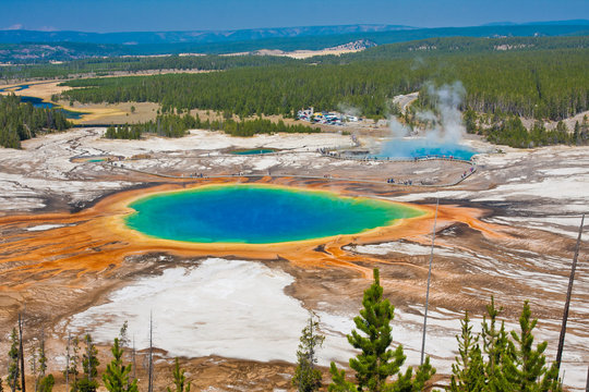 Grand Prismatic Spring in Yellowstone National Park