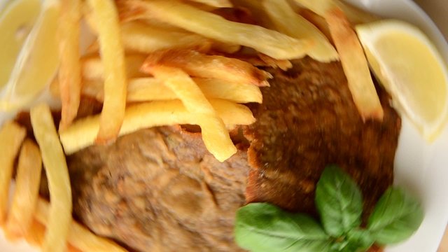 Milanesa con fritas