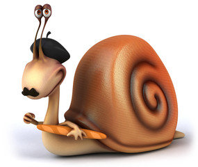 Fototapeta na wymiar French snail