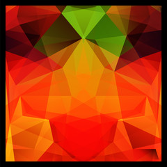 Colorful red and black abstract geometric polygon background