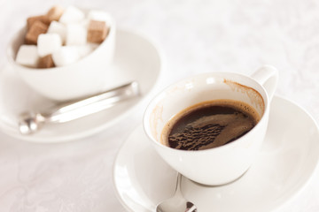 coffee with sugar