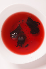 cup of hibiscus tea