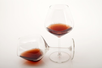 Degustazione del vino bianco e rosso