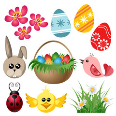 Easter symbol set