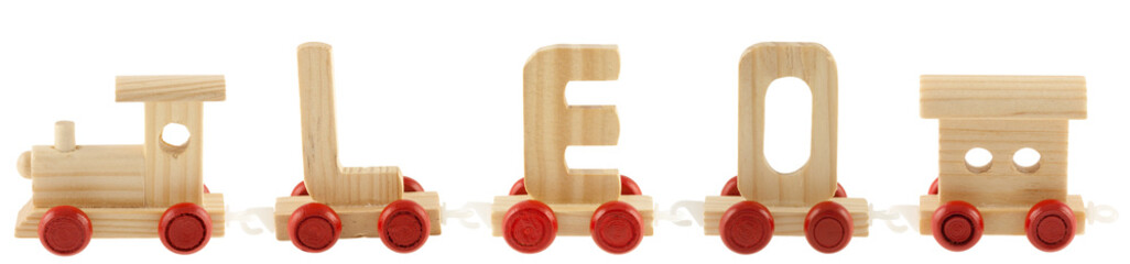 petit train prénom "Léo"