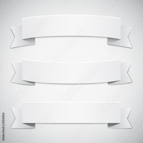 "White Banners and Ribbons" Stock image and royalty-free vector files on Fotolia.com - Pic 51536154