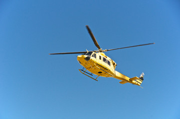 Helicopter rescue, Campo Imperatore, Gran Sasso, Italy