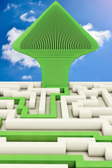 Labyrinth Exit - 3D Render