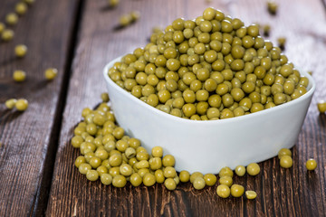 Bowl filled with Peas