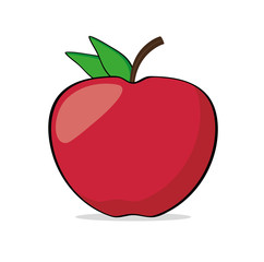 Apfel rot vektor