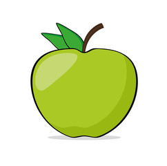 Apfel grün vektor