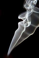 Smoke on a black background