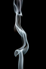 Smoke on a black background