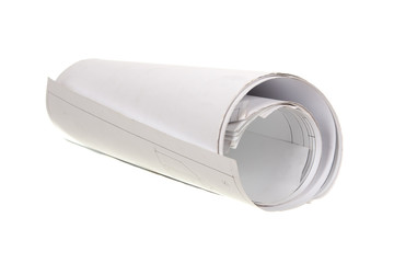 Old construction drawing roll