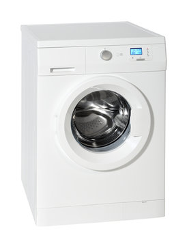 Washing machine isolated on the white background